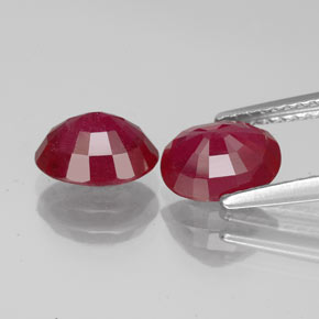  ct natürliche roter Rubin-Edelsteine, Oval Schliff, VS-SI