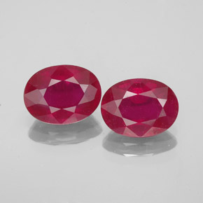  ct natürliche roter Rubin-Edelsteine, Oval Schliff, VS-SI