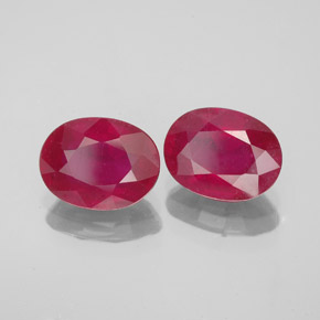  ct natürliche roter Rubin-Edelsteine, Oval Schliff, VS-SI