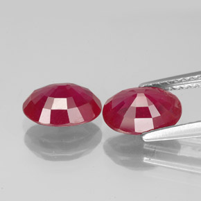  ct natürliche roter Rubin-Edelsteine, Oval Schliff, VS-SI