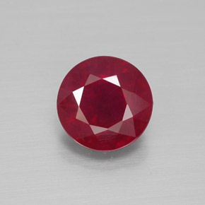 2,86 ctw natürlicher roter Rubin, Rundschliff, VS-SI
