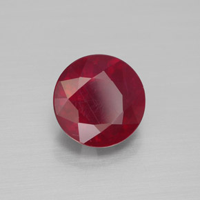 2,86 ctw natürlicher roter Rubin, Rundschliff, VS-SI