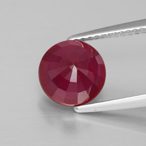 2,86 ctw natürlicher roter Rubin, Rundschliff, VS-SI