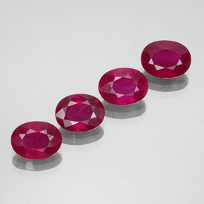  ct natürliche roter Rubin-Edelsteine, Oval Schliff, VS-SI