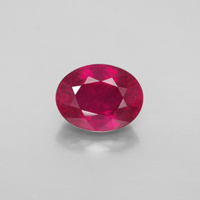 2,86 ctw natürlicher roter Rubin, Oval Schliff, VS-SI