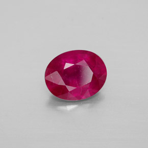 2,28 ctw natürlicher roter Rubin, Oval Schliff, VS-SI