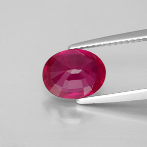 2,28 ctw natürlicher roter Rubin, Oval Schliff, VS-SI