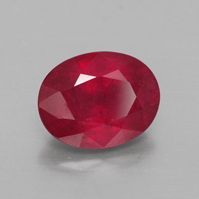 2,66 ctw natürlicher roter Rubin, Oval Schliff, VS-SI