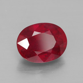 2,74 ctw natürlicher roter Rubin, Oval Schliff, VS-SI