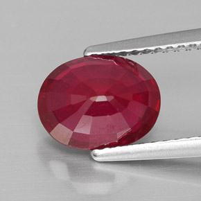 2,74 ctw natürlicher roter Rubin, Oval Schliff, VS-SI