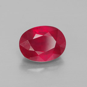 2,54 ctw natürlicher roter Rubin, Oval Schliff, VS-SI