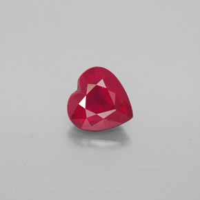 1,51 ctw natürlicher roter Rubin, Herzform, VS-SI