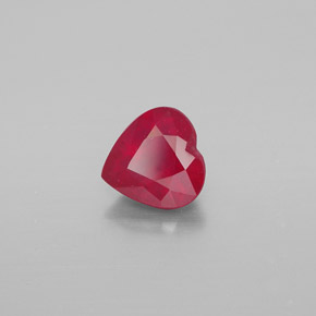 1,51 ctw natürlicher roter Rubin, Herzform, VS-SI