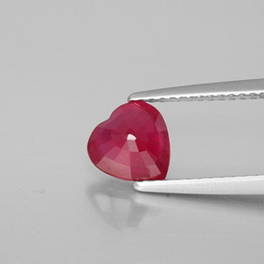 1,51 ctw natürlicher roter Rubin, Herzform, VS-SI