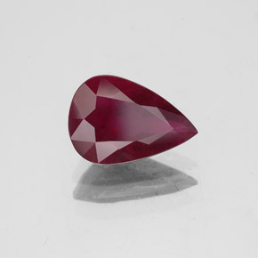 2,09 ctw natürlicher roter Rubin, Birnenform, VS-SI