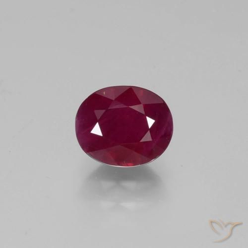 1.21ct Natürlicher Weinrot Rubin, Oval, VS-SI