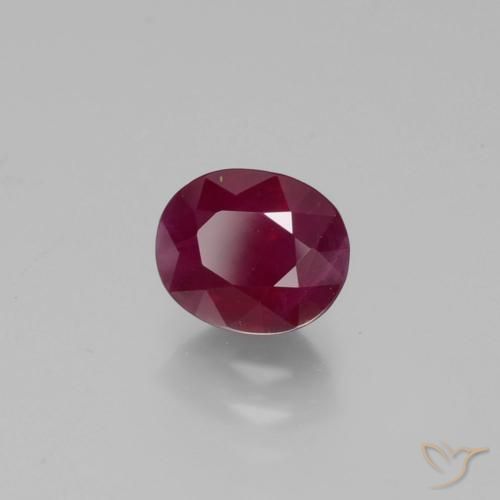 9,17 ctw natürlicher Weinrot Rubin, Oval, VS-SI