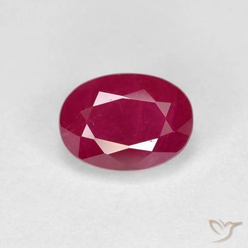 1.28ct Natürlicher Mittelrot Rubin, Oval, VS-SI