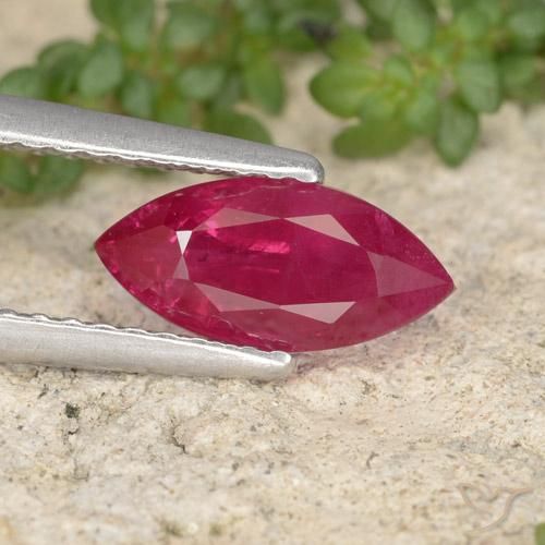 1.18ct Natürlicher Tiefrot Rubin, Marquise, VS-SI