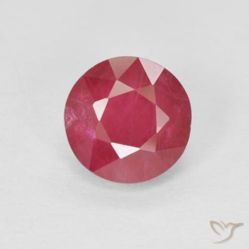 0.92ct Natürlicher Tiefrot Rubin, Runden, VS-SI