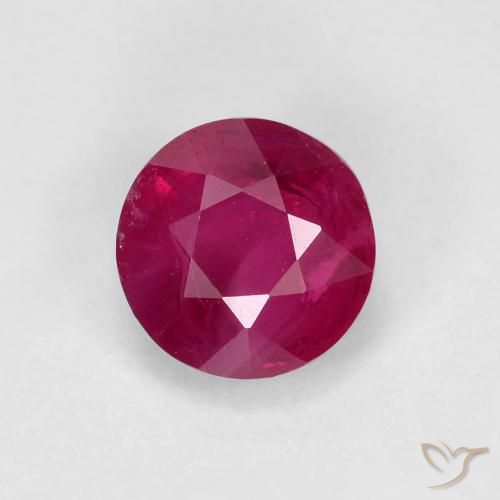 0.94ct Natürlicher Mittelrot Rubin, Runden, VS-SI