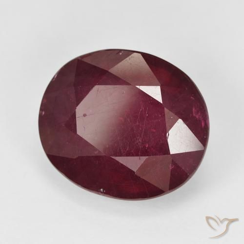 9,17 ctw natürlicher Weinrot Rubin, Oval, VS-SI
