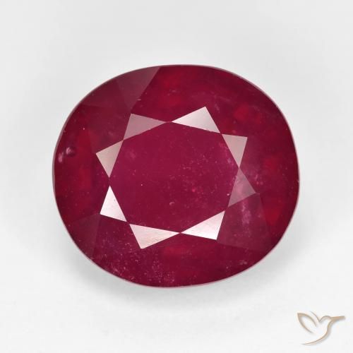 13.44ct Natürlicher tiefrot Rubin, Oval, VS-SI