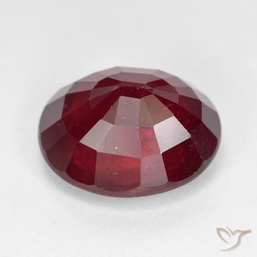 9,17 ctw natürlicher dunkelrot Rubin, Oval, VS-SI
