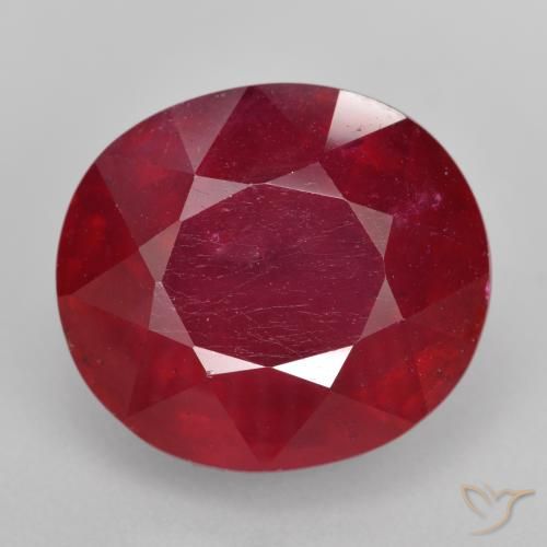 15.41ct Natürlicher Mittelrot Rubin, Oval, VS-SI
