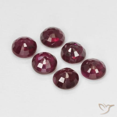 1.50 ct natürliche dunkelrot Rubin-Edelsteine, Runden, VS-SI