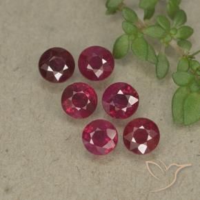 1.50 ct natürliche dunkelrot Rubin-Edelsteine, Runden, VS-SI