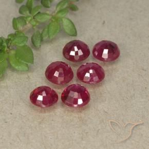 1.55 ct natürliche Weinrot Rubin-Edelsteine, Runden, VS-SI