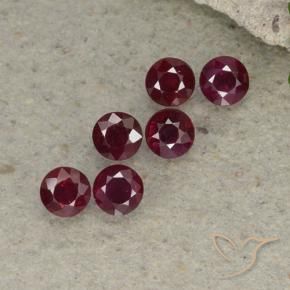 1.85 ct natürliche dunkelrot Rubin-Edelsteine, Runden, VS-SI