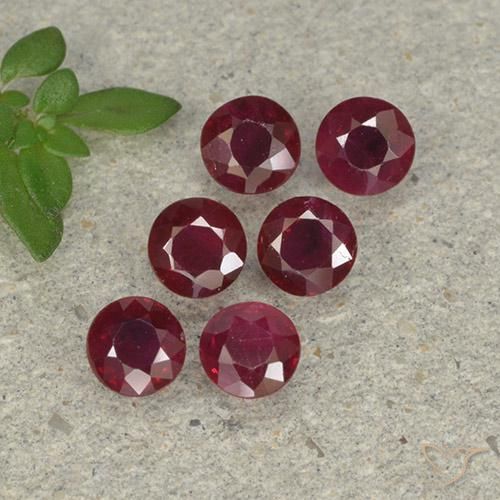 1.38ctw Natürlicher Weinrot Rubin, Runden, VS-SI