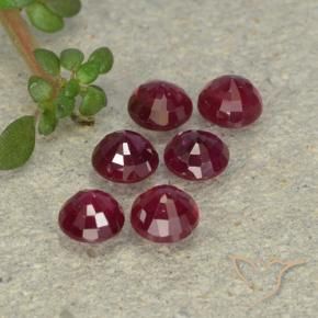 1.56 ct natürliche Weinrot Rubin-Edelsteine, Runden, VS-SI