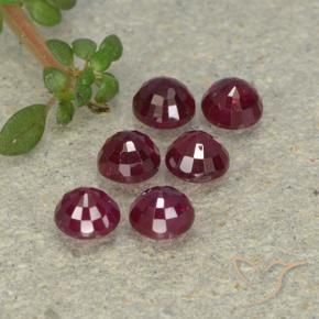 1.52 ct natürliche Mittelrot Rubin-Edelsteine, Runden, VS-SI