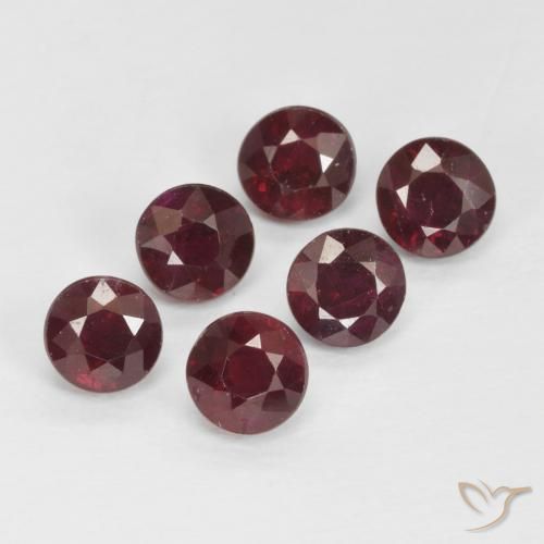 1.79 ct natürliche Weinrot Rubin-Edelsteine, Runden, VS-SI