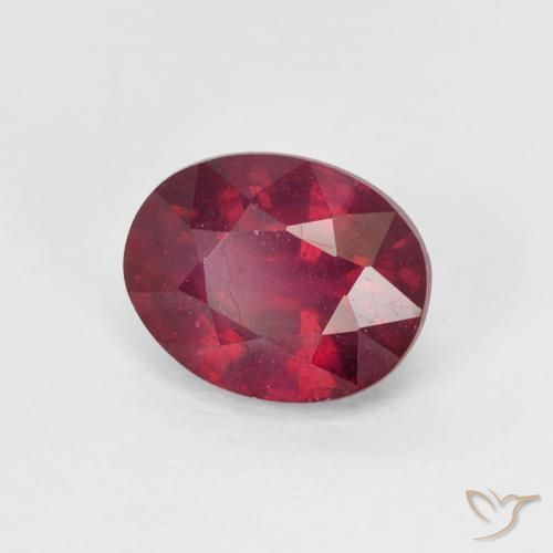 9,17 ctw natürlicher Tiefes rötliches Rosa Rubin, Oval, VS-SI