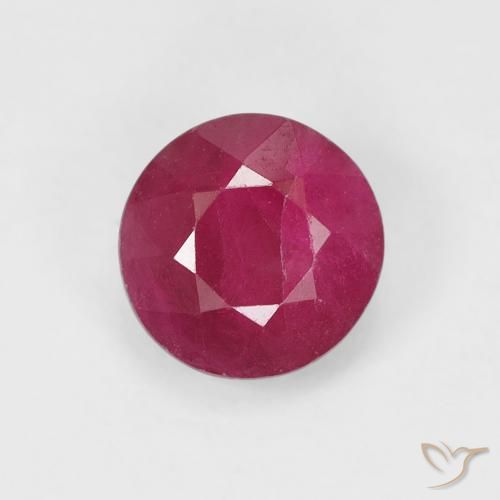 0.97ct Natürlicher Marmelade Rot Rubin, Runden, VS-SI