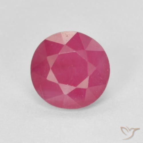 1.19ct Natürlicher Rosaig-rot Rubin, Runden, VS-SI