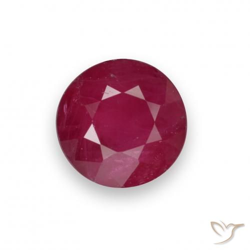 0.69ct Natürlicher Mittelrot Rubin, Runden, VS-SI