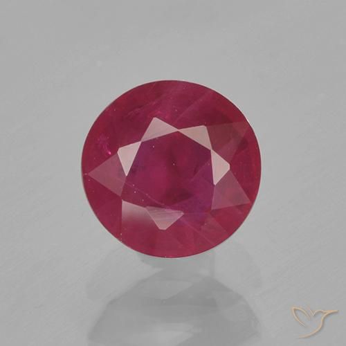 1.06ct Natürlicher Tiefrot Rubin, Runden, VS-SI