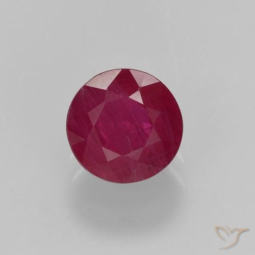 0.68ct Natürlicher Marmelade Rot Rubin, Runden, VS-SI