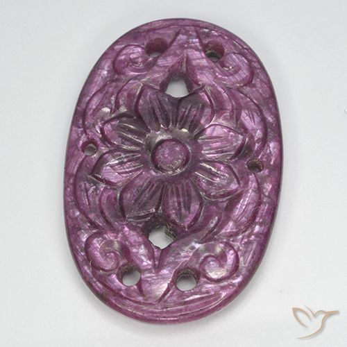 22.50ct Natürlicher tieflila Rubin, Oval, Lichtundurchlässig