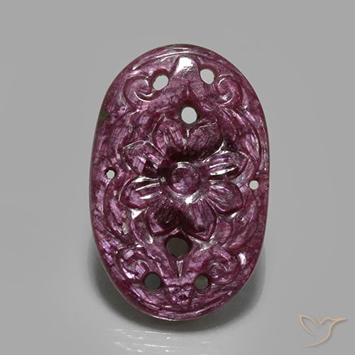 23.57ct Natürlicher Mittel-Dunkelviolett Rubin, Oval, Lichtundurchlässig