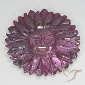 9,17 ctw natürlicher Boysenberry Purple Rubin, Blumen-Schliff, Lichtundurchlässig