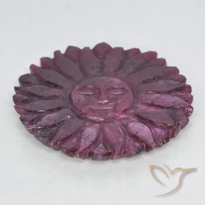 9,17 ctw natürlicher Boysenberry Purple Rubin, Blumen-Schliff, Lichtundurchlässig