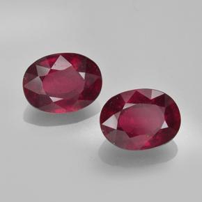 3.62 ct natürliche Johannisbeere Rot Rubin-Edelsteine, Oval Schliff, VS-SI