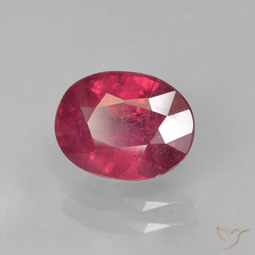 9,17 ctw natürlicher Rosaig-rot Rubin, Oval, VS-SI