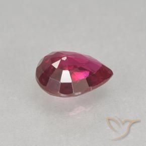 9,17 ctw natürlicher rötlich-rosa Rubin, Birnenform, VS-SI